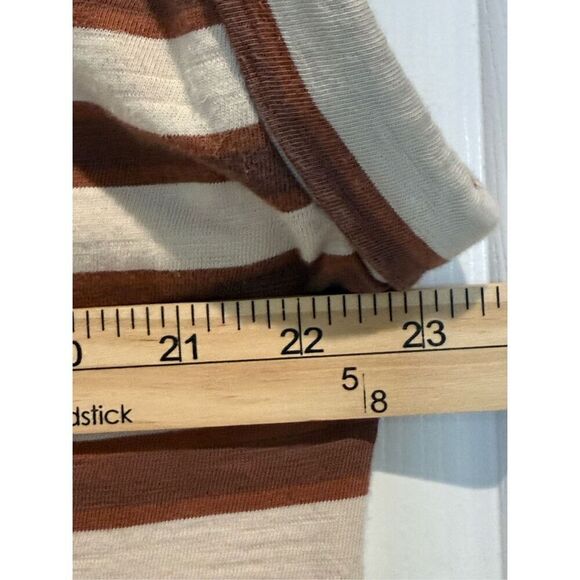 Rylee & Cru Cedar Stripe All Over Short Sleeve Henley Shirt Mini Dress Women's - Picture 13 of 15